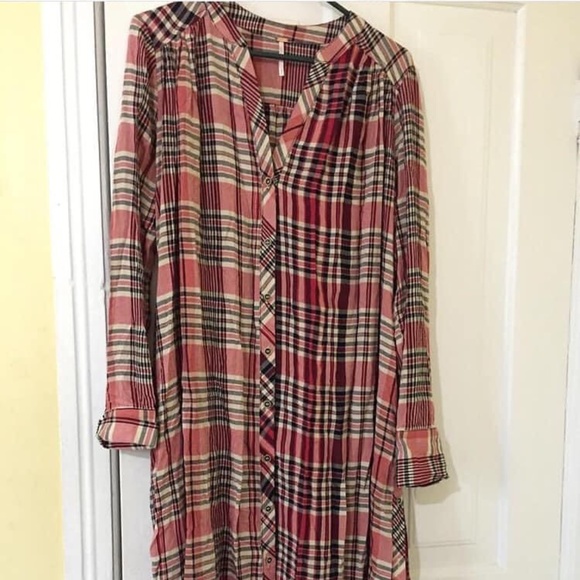 Free People plaid Lorelei dress - Picture 3 of 7